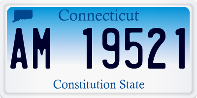 CT license plate AM19521
