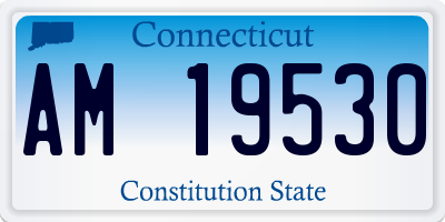 CT license plate AM19530