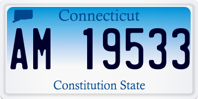 CT license plate AM19533