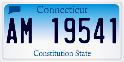 CT license plate AM19541