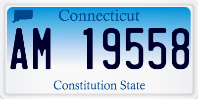 CT license plate AM19558