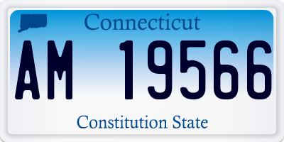 CT license plate AM19566