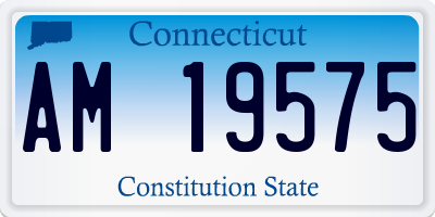 CT license plate AM19575