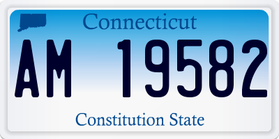 CT license plate AM19582