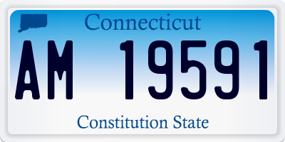 CT license plate AM19591