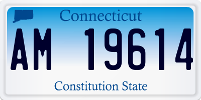CT license plate AM19614