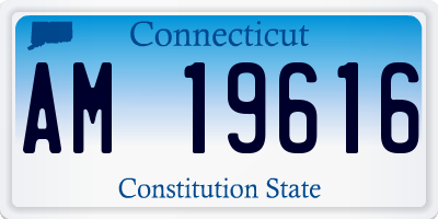 CT license plate AM19616