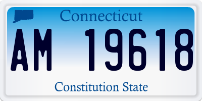 CT license plate AM19618