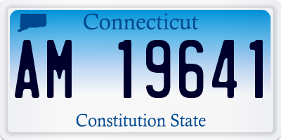 CT license plate AM19641