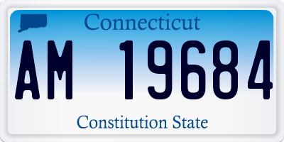 CT license plate AM19684