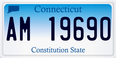 CT license plate AM19690