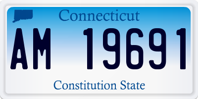 CT license plate AM19691