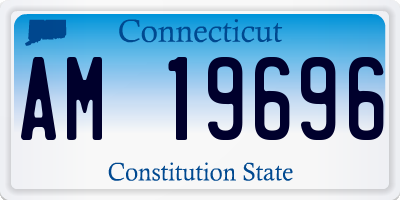CT license plate AM19696