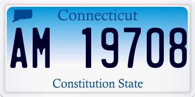 CT license plate AM19708