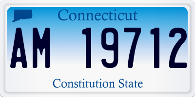 CT license plate AM19712