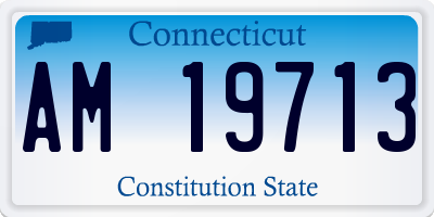 CT license plate AM19713