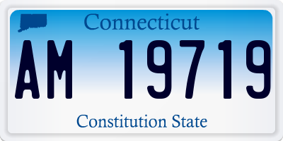 CT license plate AM19719