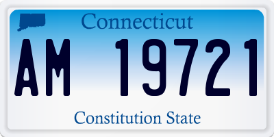 CT license plate AM19721