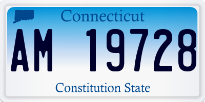 CT license plate AM19728