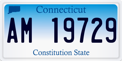 CT license plate AM19729