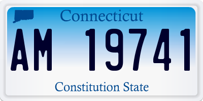 CT license plate AM19741