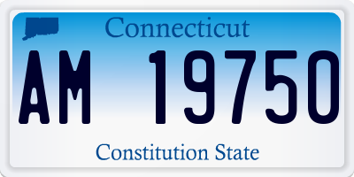CT license plate AM19750