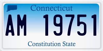 CT license plate AM19751