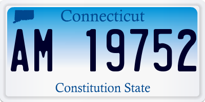 CT license plate AM19752