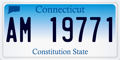 CT license plate AM19771