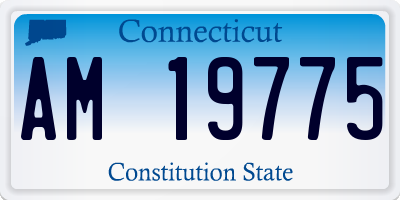 CT license plate AM19775