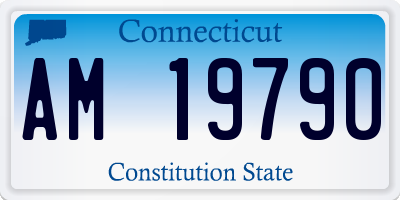 CT license plate AM19790