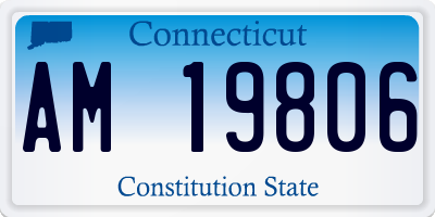 CT license plate AM19806