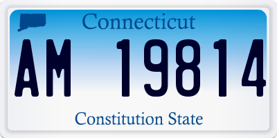 CT license plate AM19814