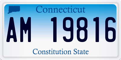 CT license plate AM19816