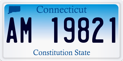 CT license plate AM19821