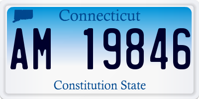 CT license plate AM19846
