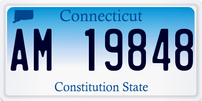 CT license plate AM19848