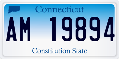 CT license plate AM19894