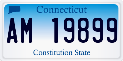 CT license plate AM19899