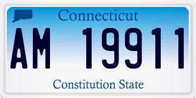 CT license plate AM19911