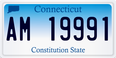CT license plate AM19991