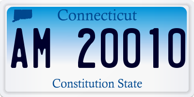 CT license plate AM20010