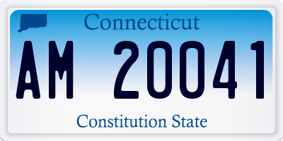 CT license plate AM20041