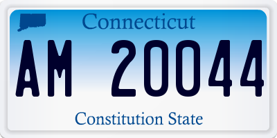 CT license plate AM20044