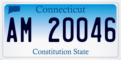 CT license plate AM20046