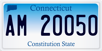 CT license plate AM20050