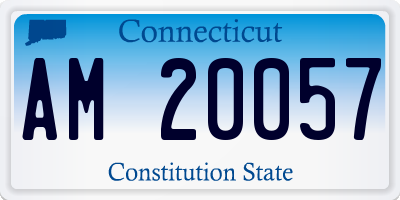 CT license plate AM20057