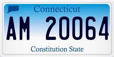 CT license plate AM20064