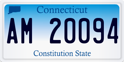 CT license plate AM20094