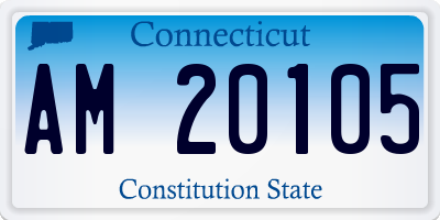 CT license plate AM20105